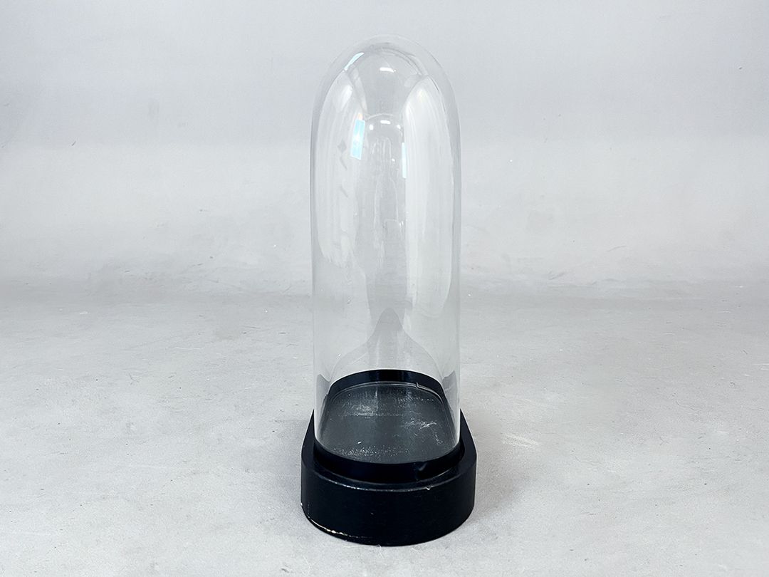 Foto Smaller Glass Cloche Bell Jar Showcase h36