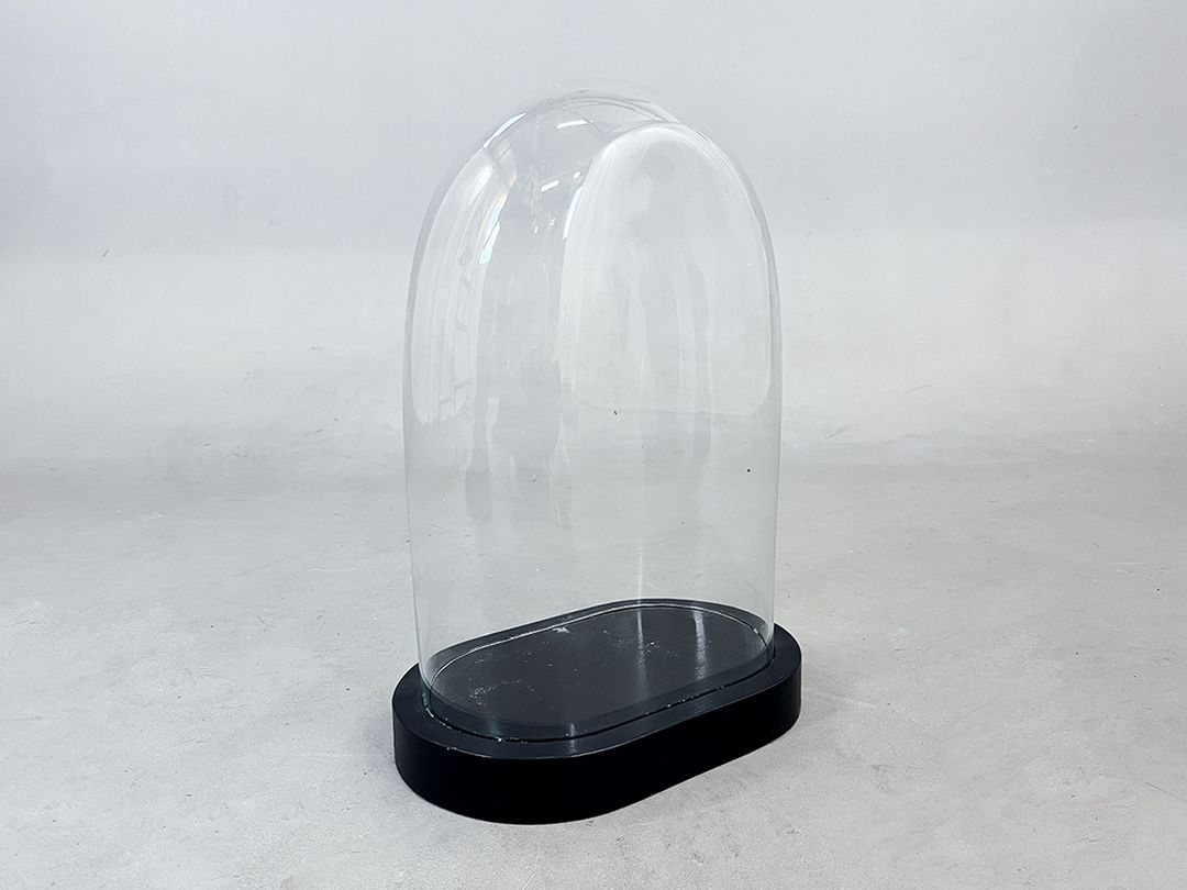 Foto High Glass Cloche Bell Jar Showcase h45