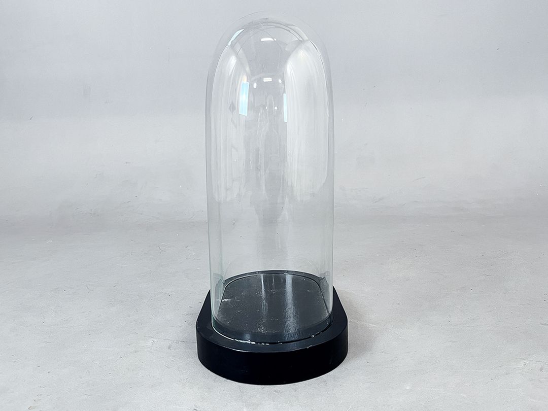 Foto High Glass Cloche Bell Jar Showcase h45