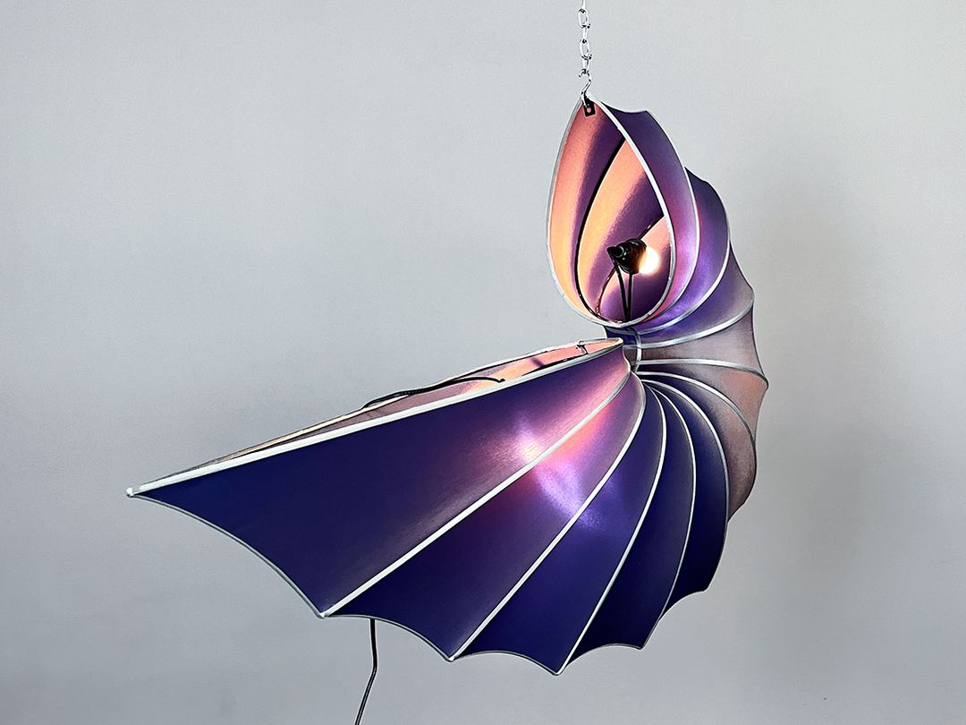 Foto Blue Gray &#8220;Seahorse 120&#8221; Unique Fairy Forest Pendant Lamp h90 *N
