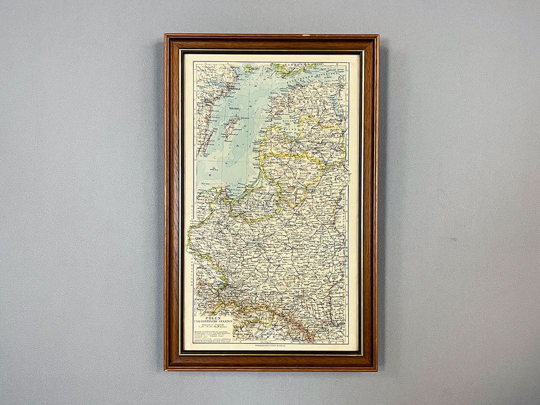 Foto Map of Poland and the Baltics h46x29