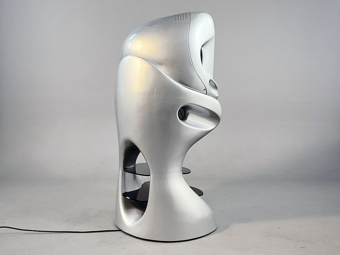 Foto Silver Luigi Colani Softline Tower Television Set 1992 TV 70-2000