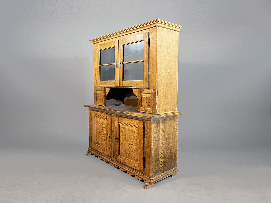 Foto Wooden Carved Rustic Kitchen Cabinet h200