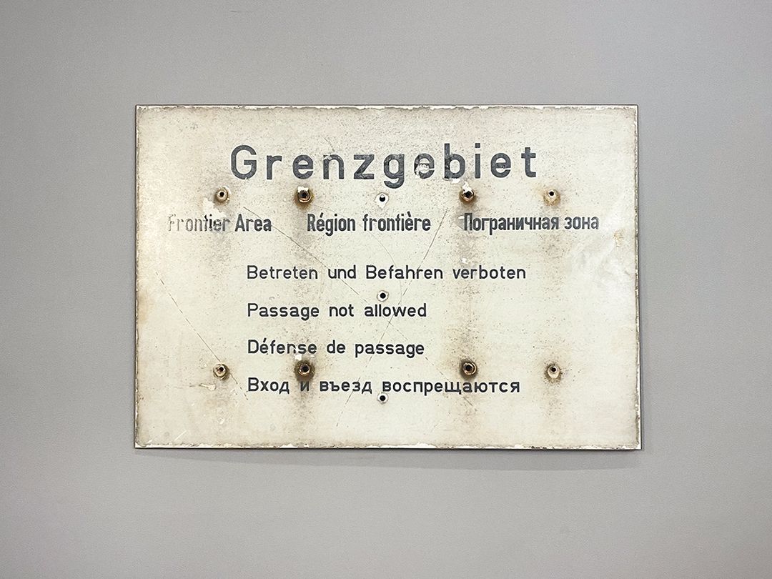 Foto Military Sign Grenzgebiet h50x70 X19