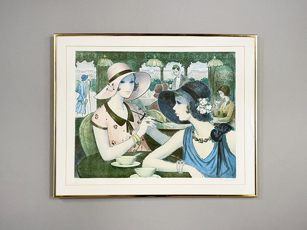 Foto Paris Jugendstil Teatime Stiuation, 1920s h61x77 Y17