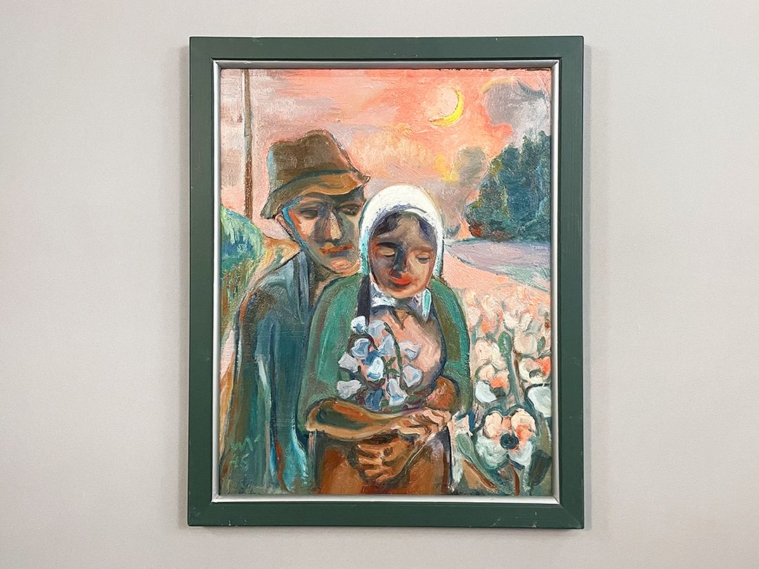 Foto Pastel Painting of a Folk Couple h72x58 Y18