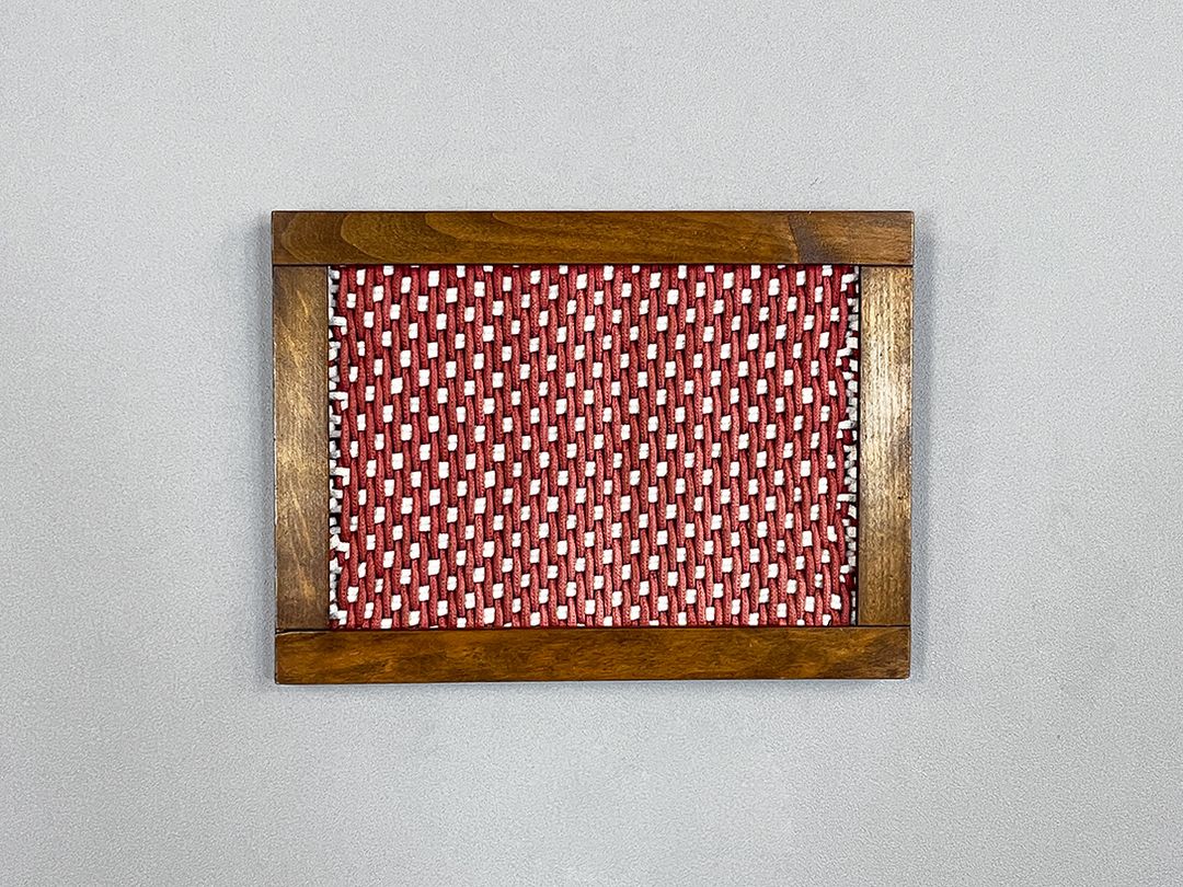 Foto Red Woven Textile, Framed h30x22