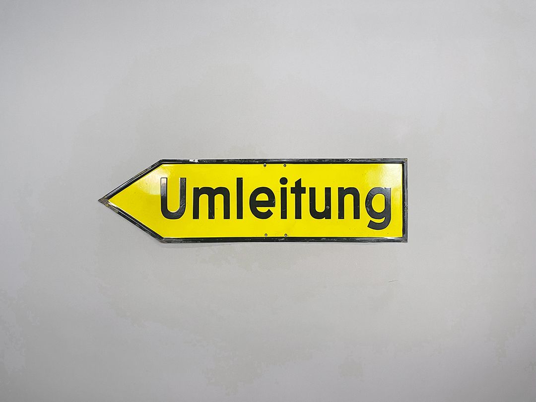 Foto Street Sign Umleitung h33x125 22A65