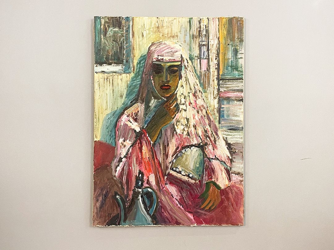 Foto Portrait Of A Beautiful Oriental Woman With a Veil  h76x57 36A20