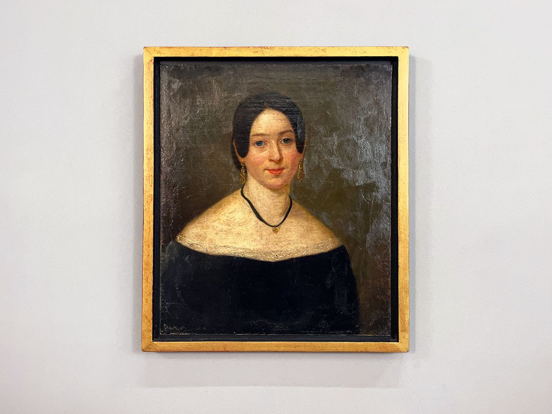 Foto Painting of a Biedermeier Lady Portrait h51x44 15A23