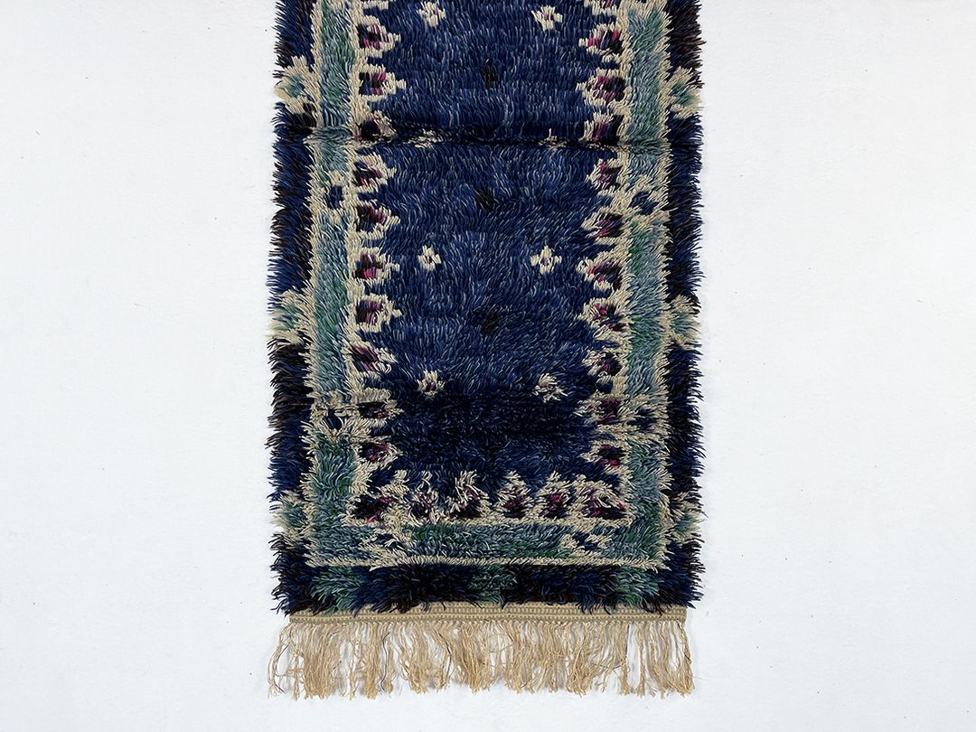 Foto Deep Blue Royal Princess Cozy Shaggy Carpet h155x80 0283