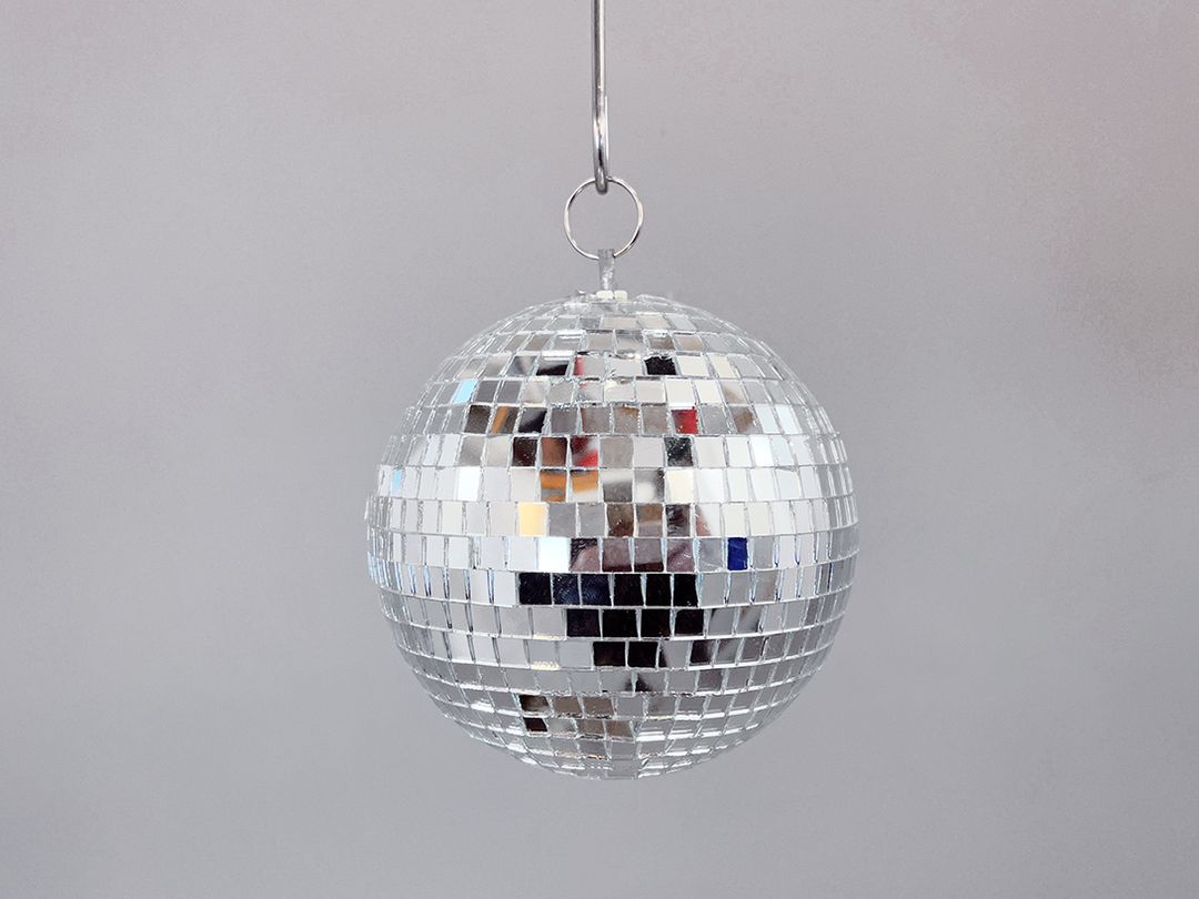 Foto Glamorous Mirror Ball Disco 1978 New York ø17