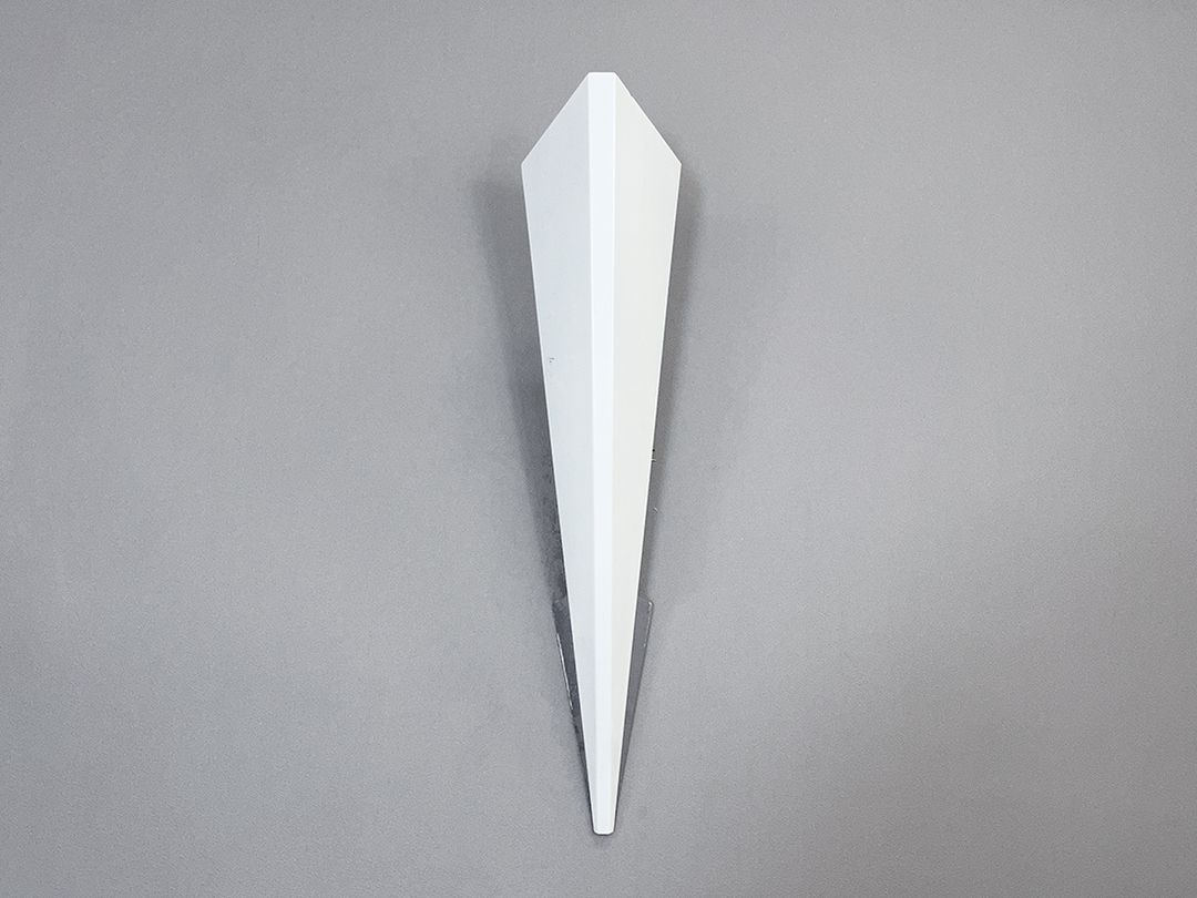 Foto Modern White Cone Shaped Wall Lamp h62