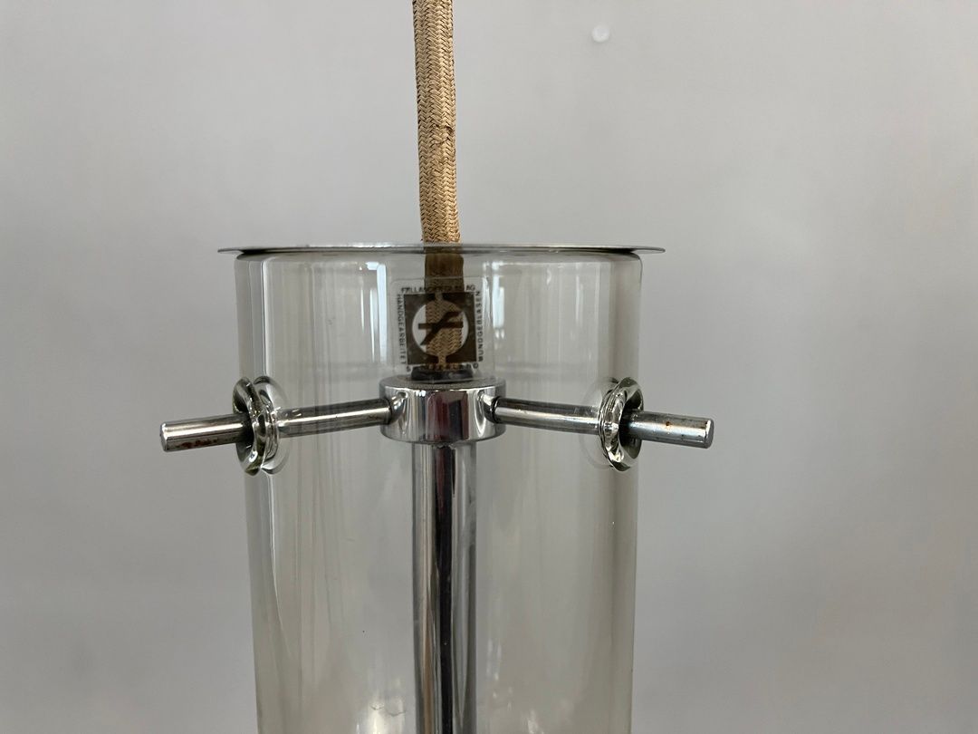 Foto Wolkje M Chrome Hanging Lamp by Fällander Glass h83