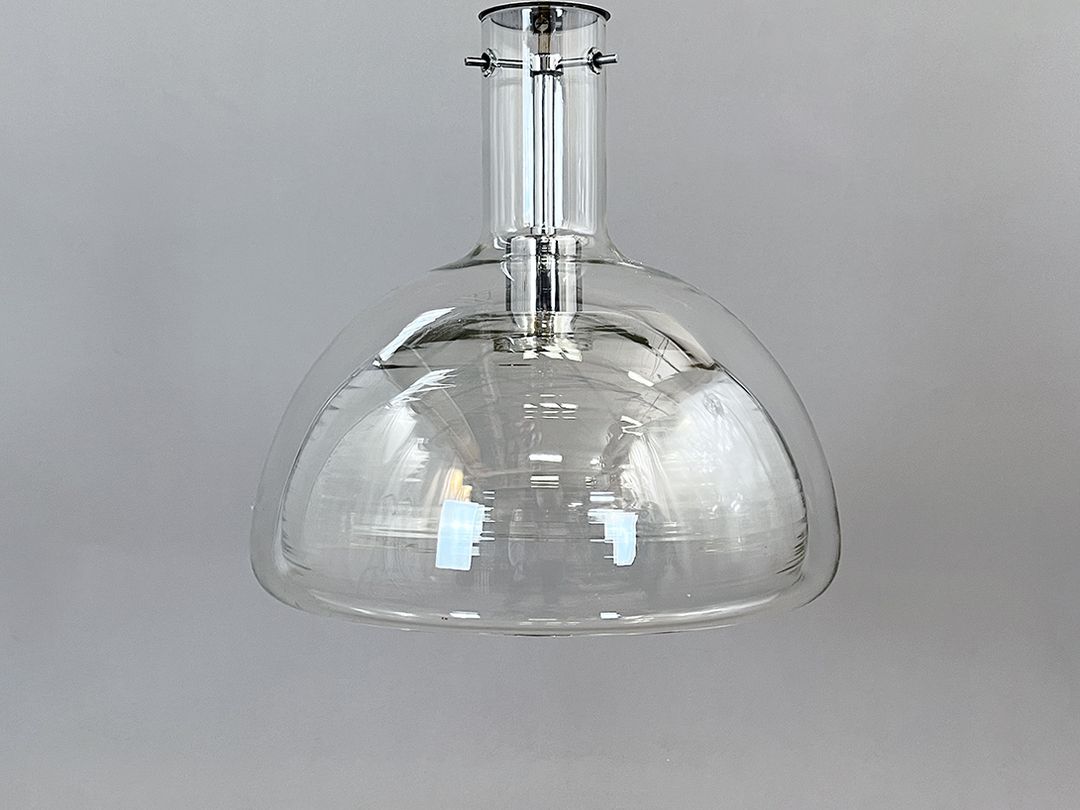 Foto Wolkje M Chrome Hanging Lamp by Fällander Glass h83