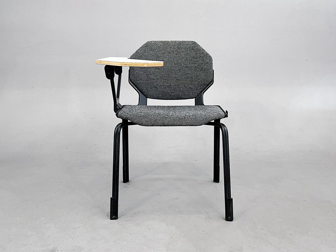 Foto Fröscher Chair with integrated Table, Grey Textile h80