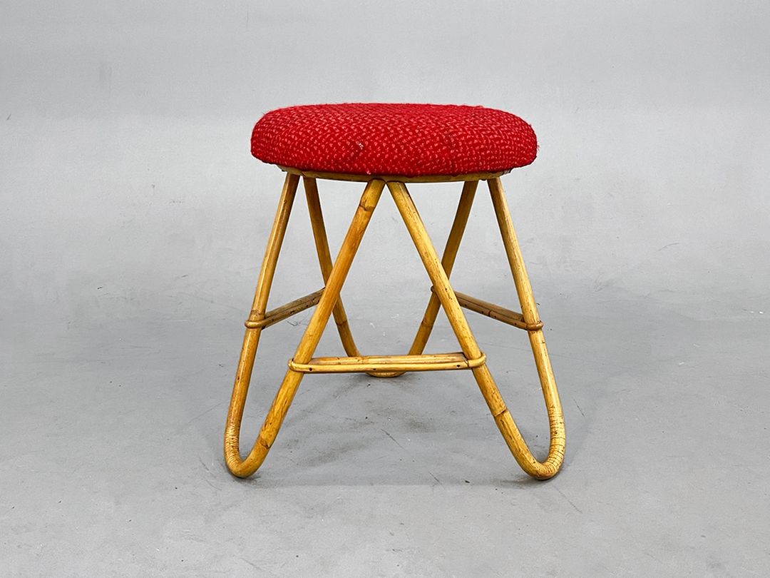 Foto Charming Bamboo Tiki Stool h50