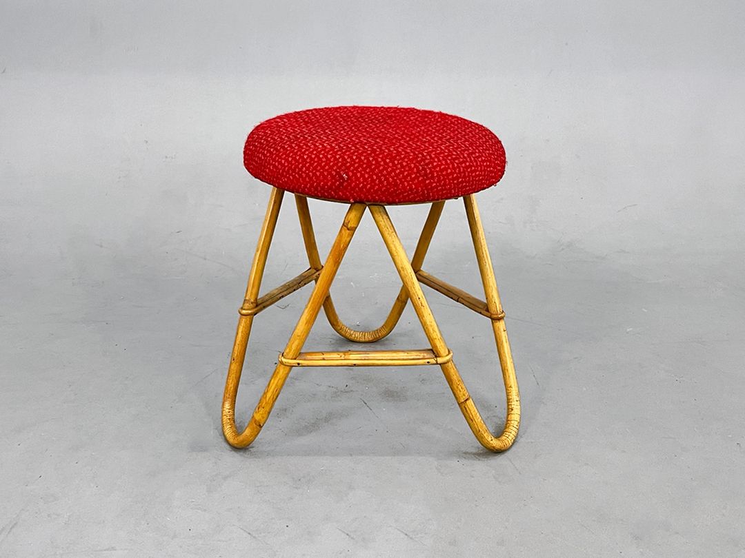 Foto Charming Bamboo Tiki Stool h50