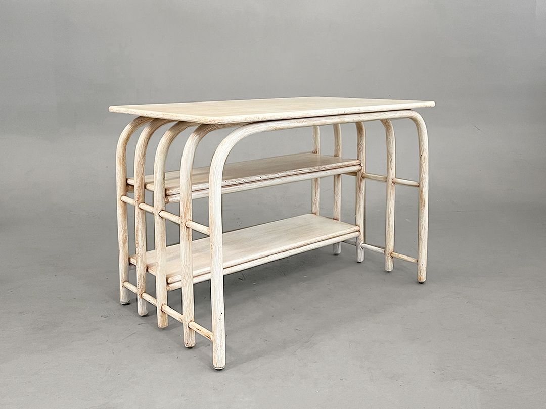 Foto Mediterranean Table with Integrated Shelves h70