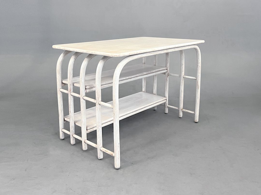 Foto Mediterranean Table with Integrated Shelves h70