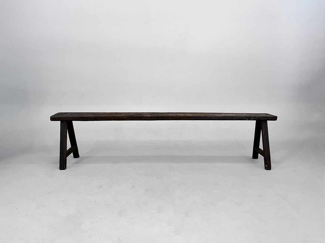 Foto Wooden Bench Darkbrown h46x193x35 *N
