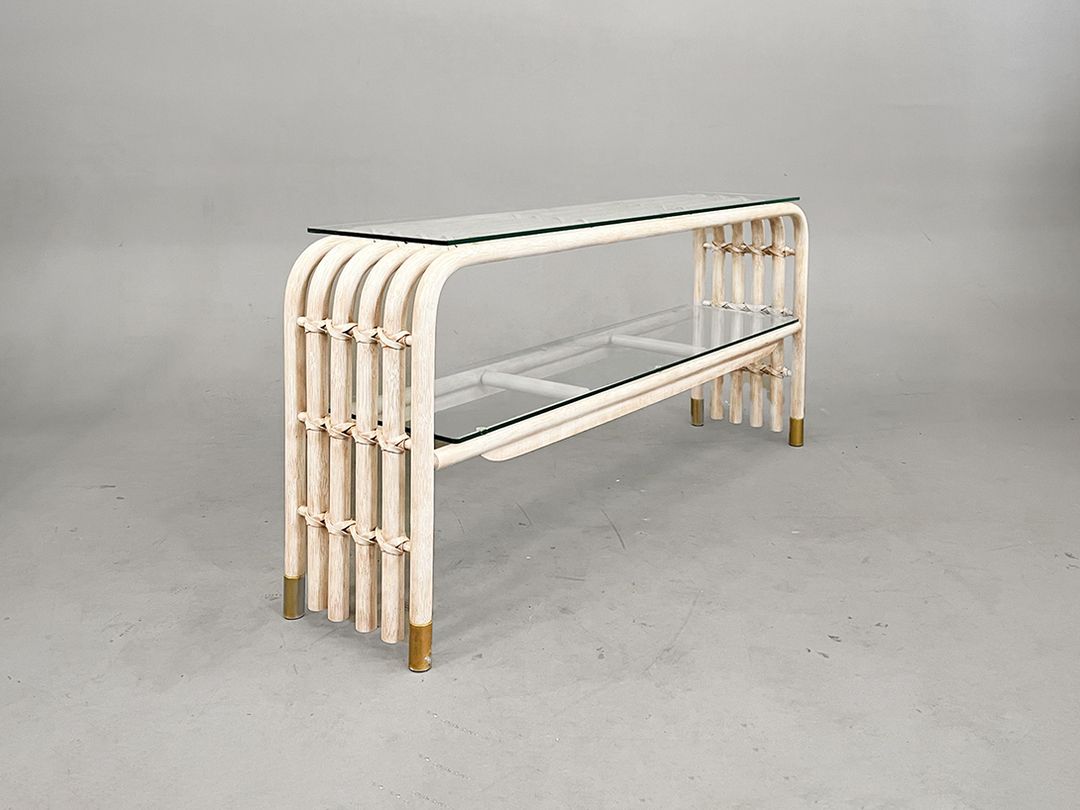 Foto Wide Extraordinary Shelf With Glass Shelves h64