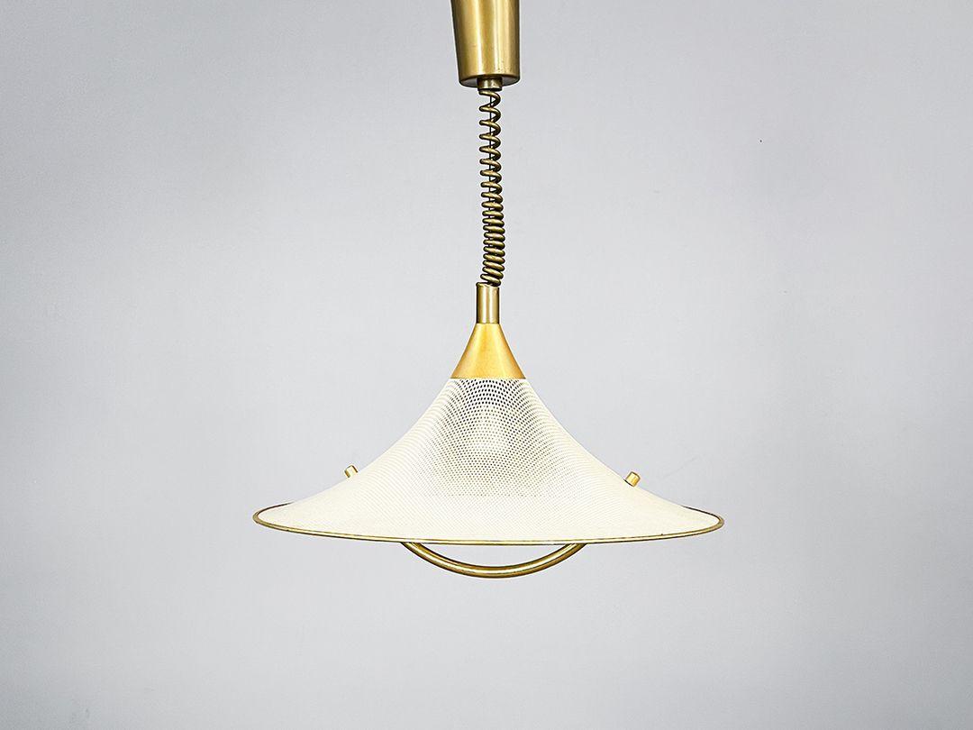 Foto Pendant Lamp with Pierced Brass Shade h30