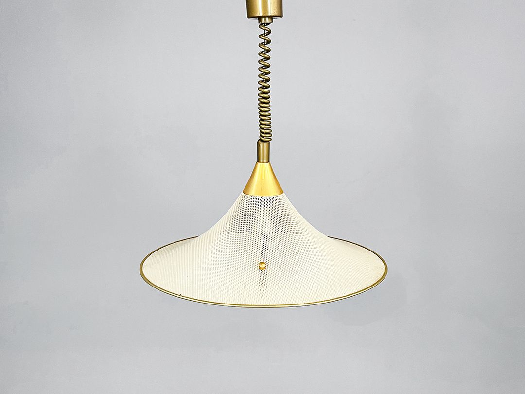 Foto Pendant Lamp with Pierced Brass Shade h30