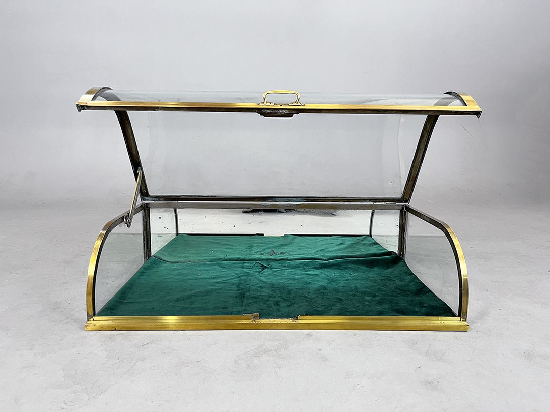 Foto Impressive Curved Glas Shop Table Showcase w76