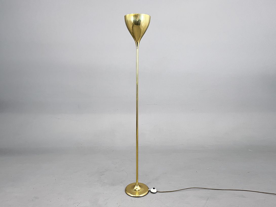 Foto Slim Goblet Shaped Floor Lamp Brass h167  D3
