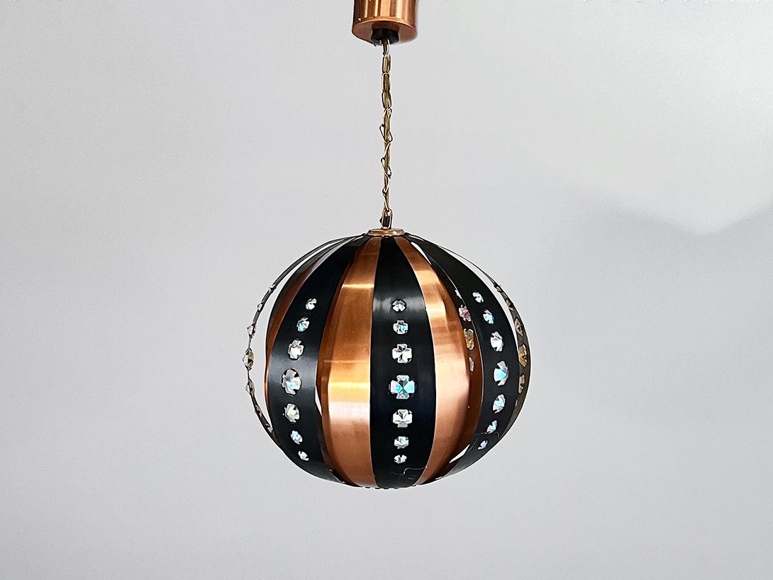 Foto Pendant Lamp by Werner Schou for Coronell Elektro, Denmark 1960s