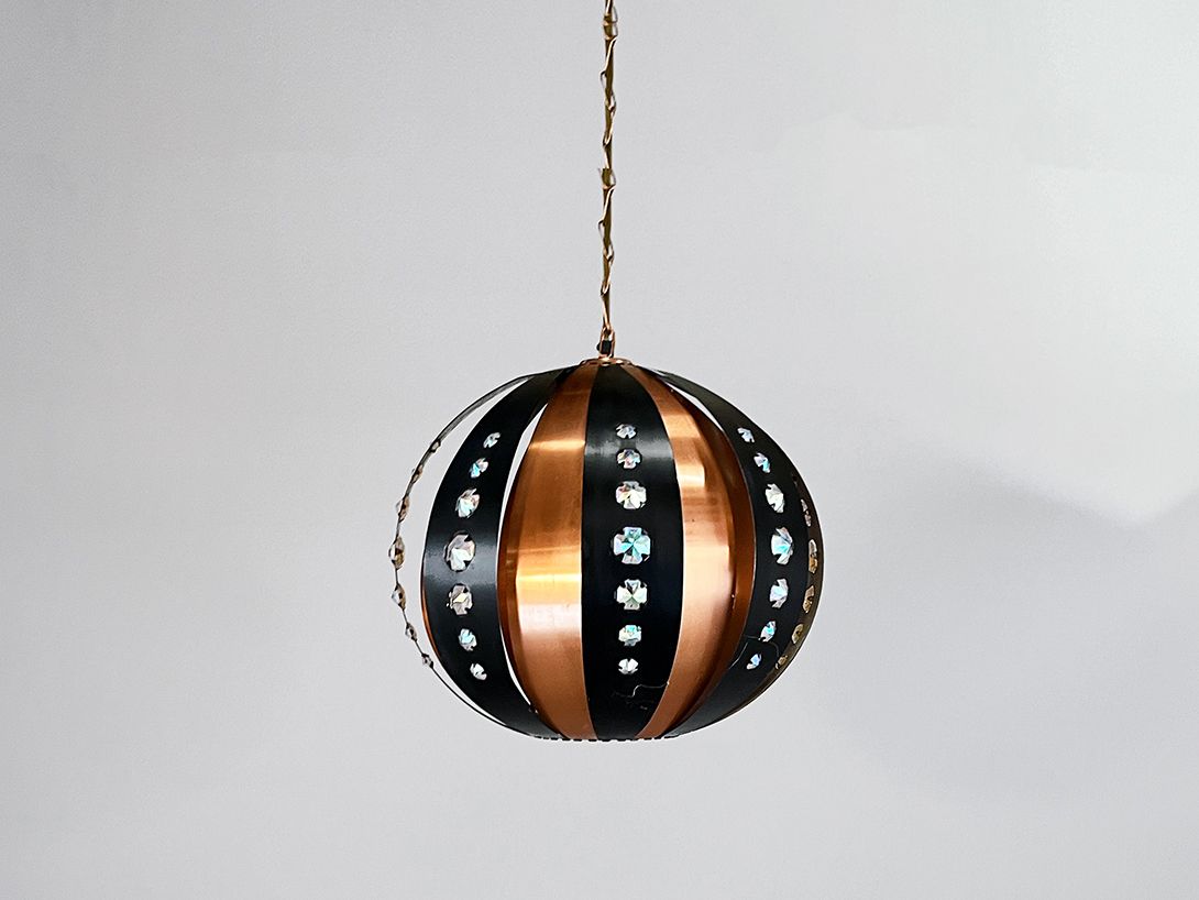 Foto Pendant Lamp by Werner Schou for Coronell Elektro, Denmark 1960s