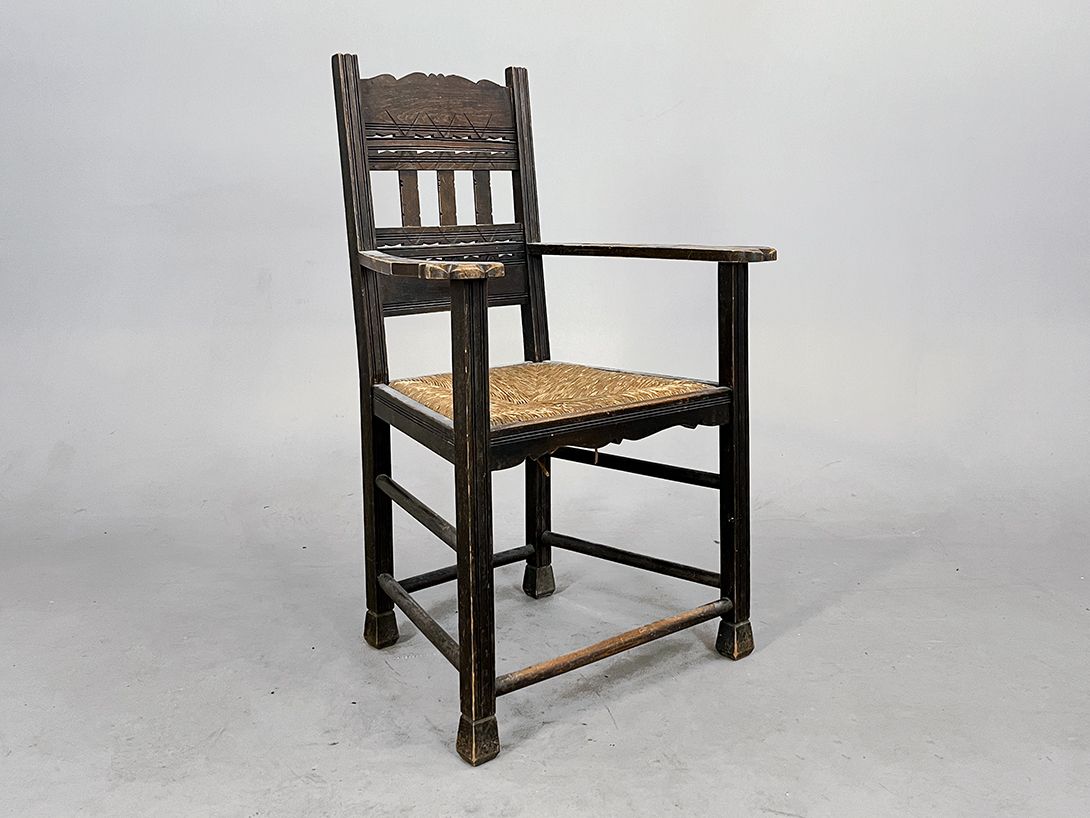 Foto Worpswede Armchair with Braided Seat h104