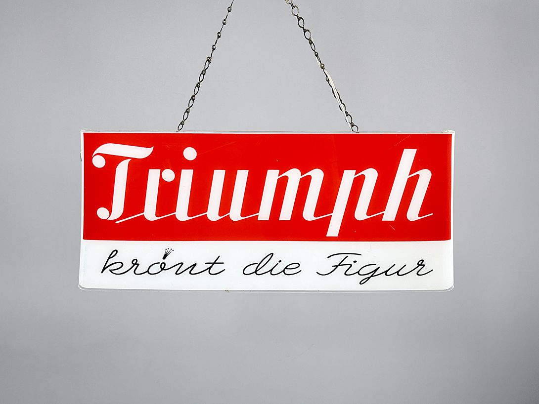 Foto Neon Sign Triumph Lingerie Germany 1958 w64