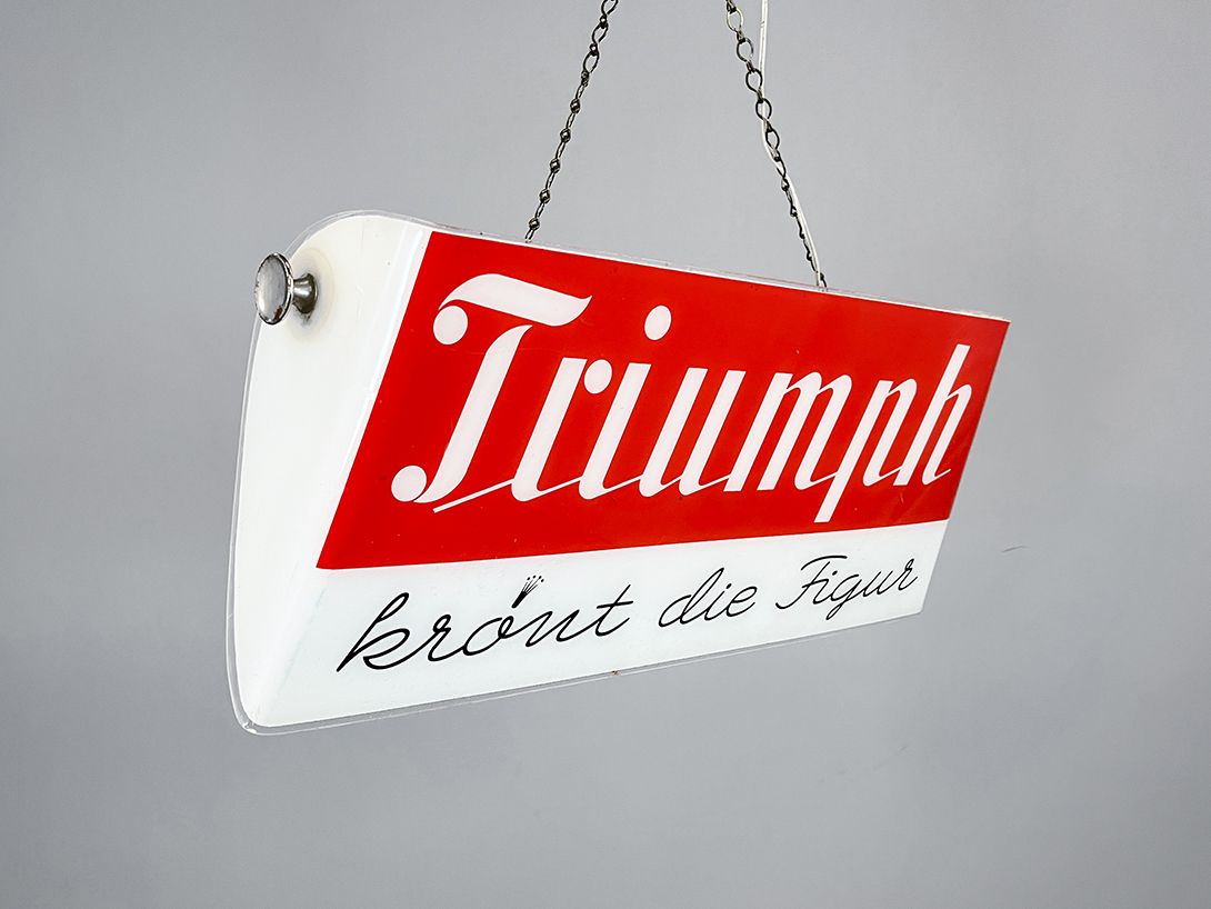 Foto Neon Sign Triumph Lingerie Germany 1958 w64
