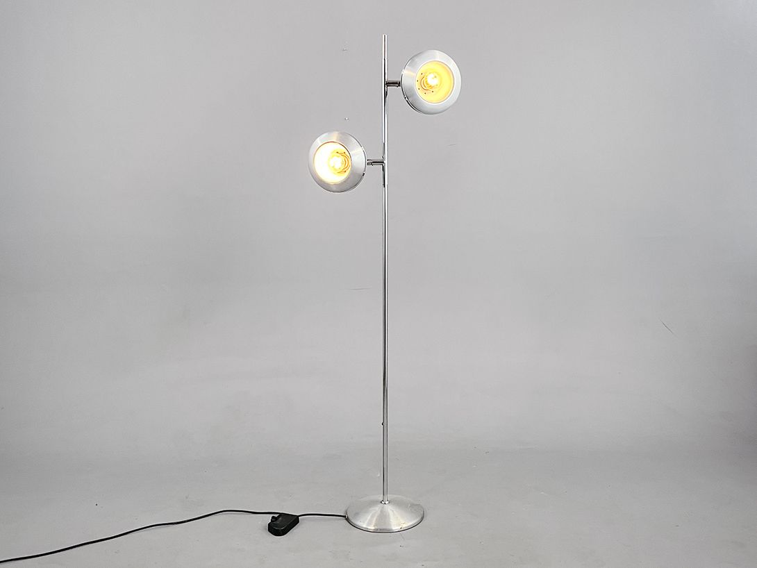 Foto West German 1970s Chrome Floor Lamp h164
