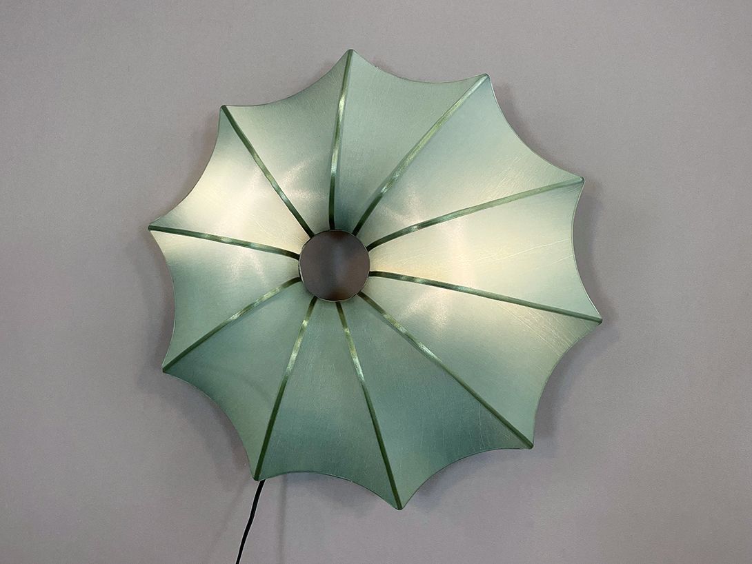 Foto Green Lotus &#8220;Sun Off Center P2&#8221; Unique Fairy Forest Wall Lamp h43 *N