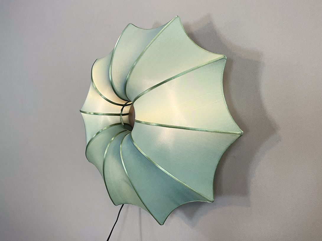 Foto Green Lotus &#8220;Sun Off Center P2&#8221; Unique Fairy Forest Wall Lamp h43 *N