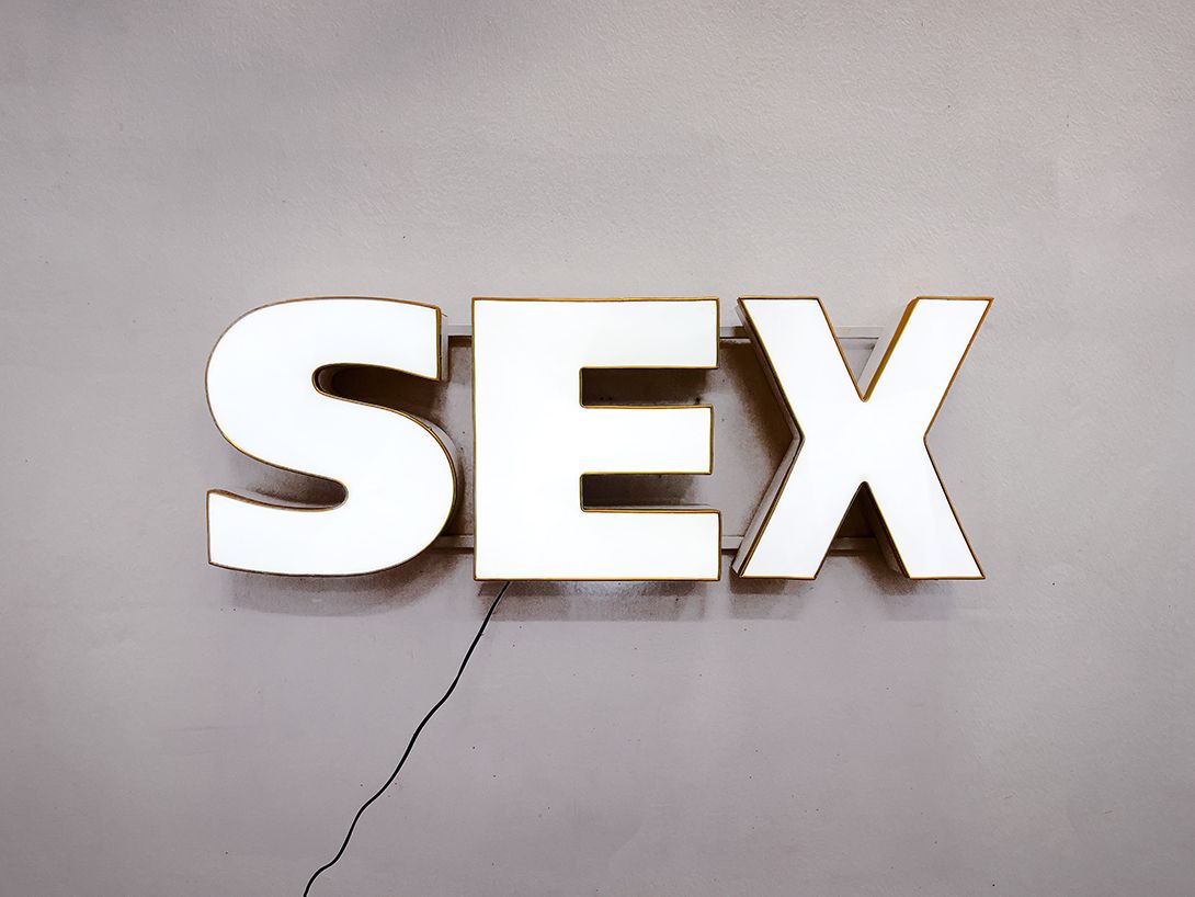 Foto Illuminated Sex Neon Sign w118