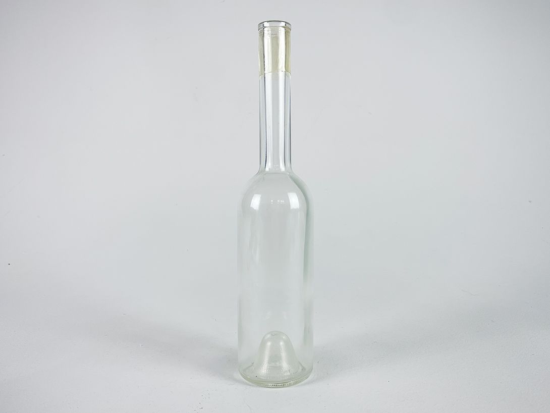 Foto Large Clear Bottle with a Long Neck h32