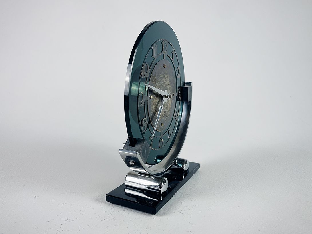 Foto Exceptional Art Deco Table Clock h25