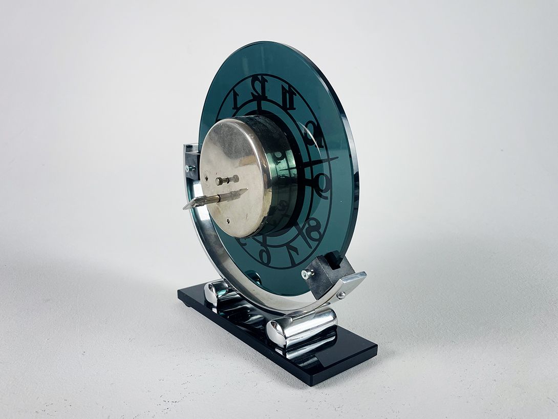 Foto Exceptional Art Deco Table Clock h25