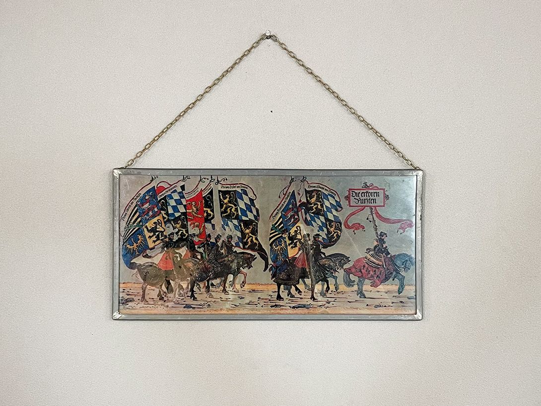 Foto Glass Picture with Knights on Horseback h15