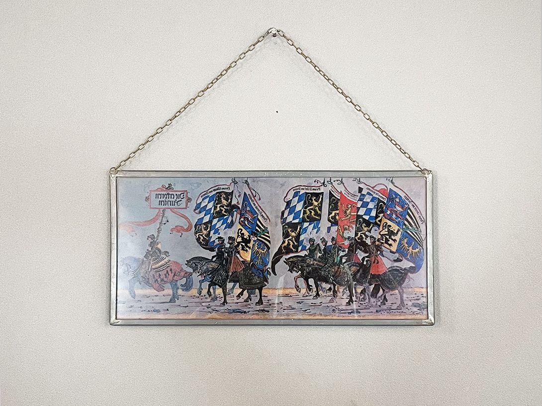 Foto Glass Picture with Knights on Horseback h15