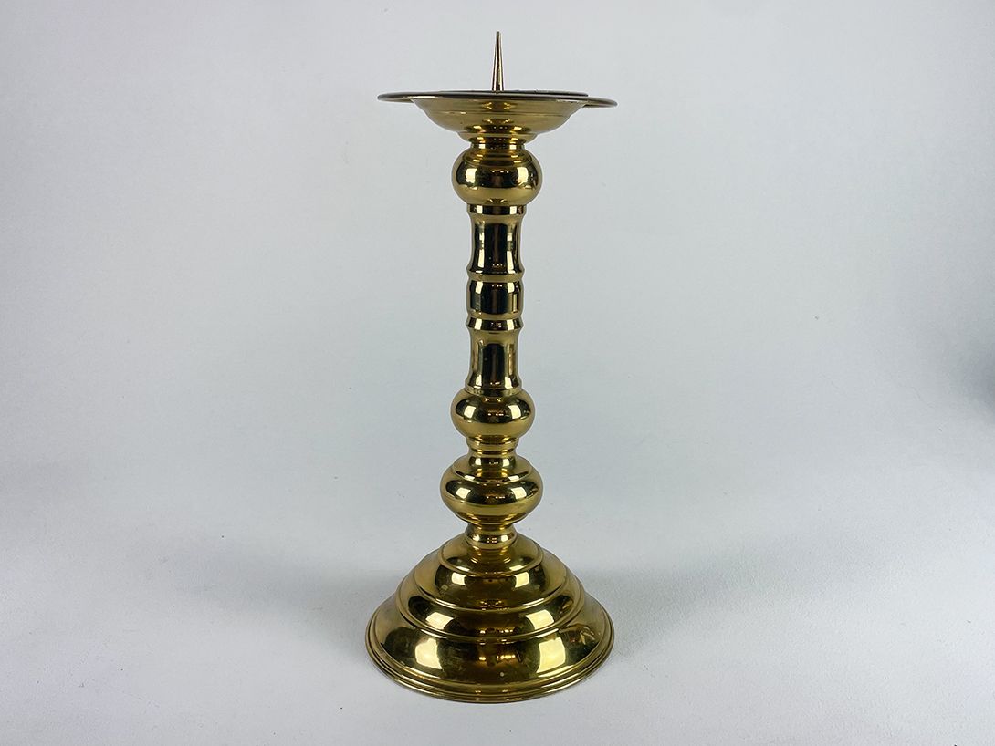 Foto Spectacular Brass Candle Holder for Large Candles h43