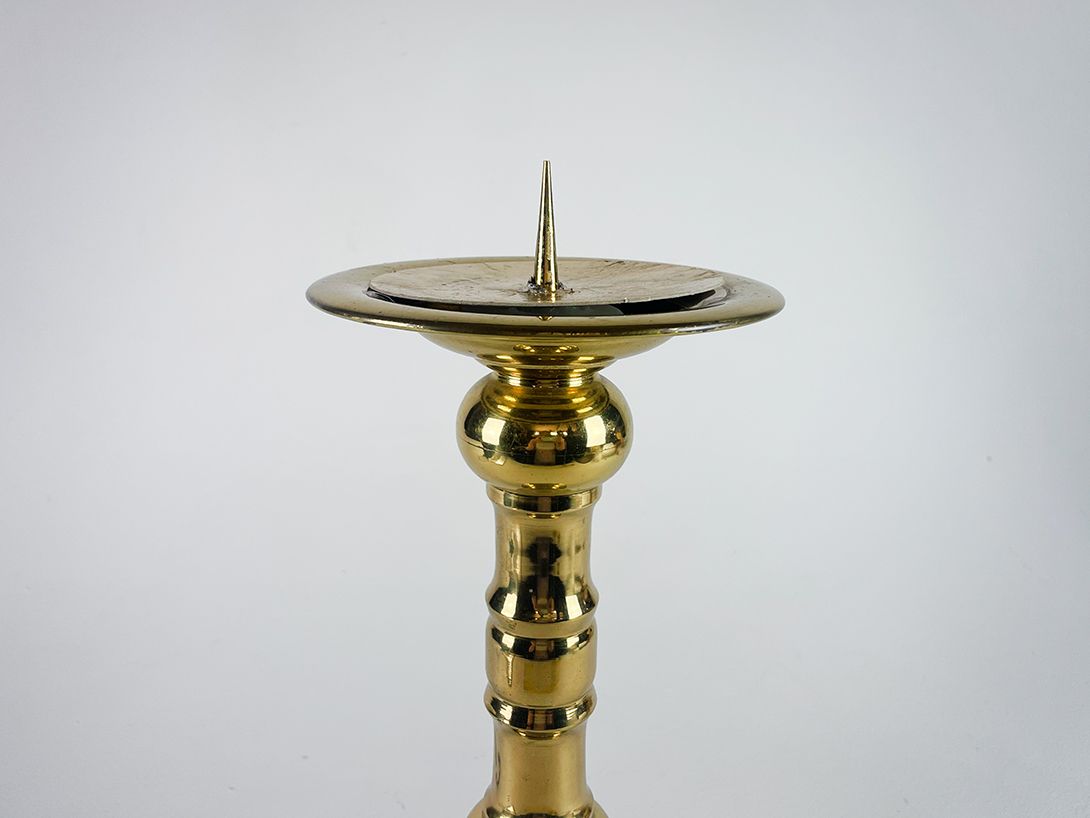 Foto Spectacular Brass Candle Holder for Large Candles h43