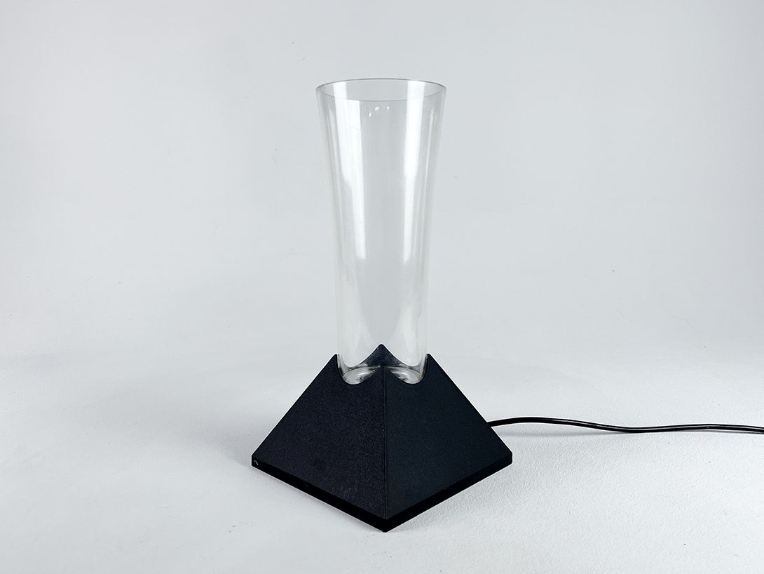 Foto Tube Shaped Decorative Glass Table Lamp h34
