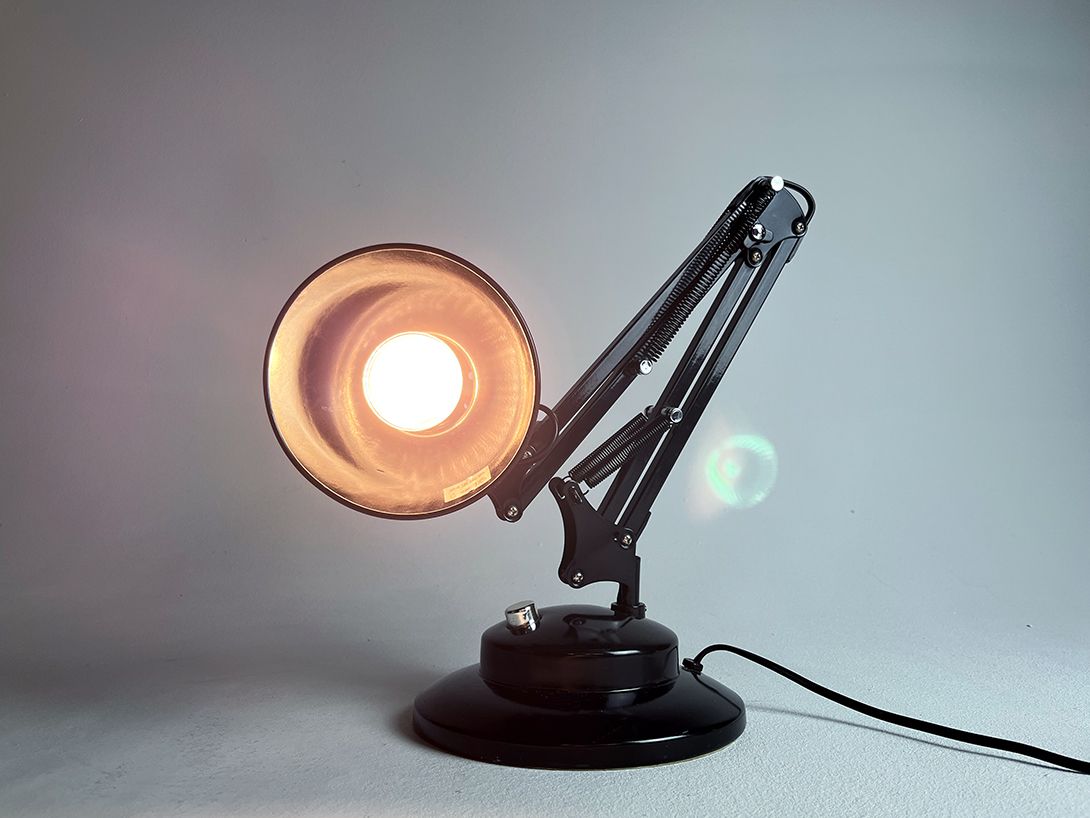 Foto Highly Adjustable Glossy Black Modern Desk Lamp by Tchibo h63 RF6