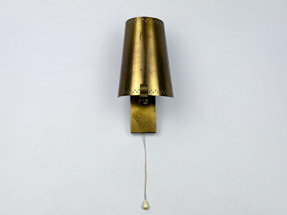 Foto Rustic Brass Library Wall Lamp h27