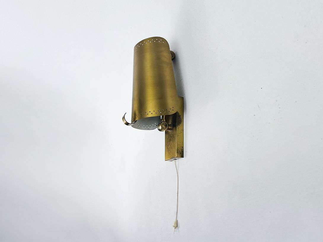 Foto Rustic Brass Library Wall Lamp h27